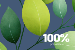 Watercolor Leaves Clipart Product Image 2