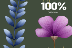 Watercolor Flowers cliparts Product Image 2