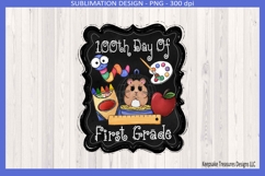 100th Day Of First Grade, Sublimation Png Shirt Design Product Image 1