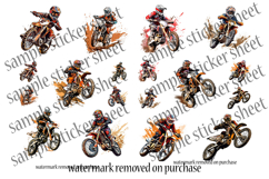 MX Stickers Printable Bundle | 40 Dirt Bike Pictures Images Product Image 8