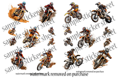 MX Stickers Printable Bundle | 40 Dirt Bike Pictures Images Product Image 10