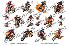 MX Stickers Printable Bundle | 40 Dirt Bike Pictures Images Product Image 11