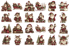 Whimsical Christmas Santa Clipart Png Product Image 2