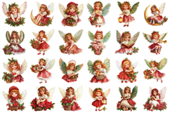 Vintage Christmas Angel Clipart Product Image 2
