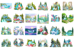 Nordic Summer Nature &amp; Beauty Clipart Product Image 2