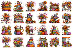 Whimsical Autumn Sublimation Clipart Product Image 2