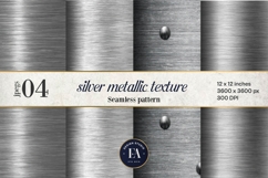 Silver Metallic Texture |Brushed Metal Background Product Image 1