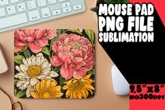 Timeless Retro Floral Mouse Pad Design Product Image 1