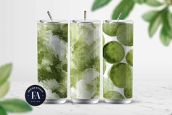 Matcha Green Tea Pattern, Matcha Aesthetic Digital Paper Product Image 2