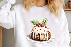 Watercolor Christmas Dinner Clipart Product Image 3