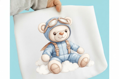 Little Pilot Teddy Bear Clipart Product Image 3