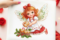 Vintage Christmas Angel Clipart Product Image 4
