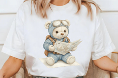 Little Pilot Teddy Bear Clipart Product Image 4
