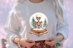 Funny Skeleton Christmas Clipart Product Image 4