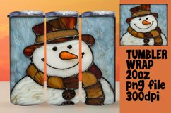 Winter Holiday 3D Snowman Wrap Design Product Image 1