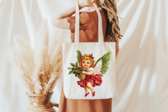 Vintage Christmas Angel Clipart Product Image 5