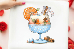 Whimsical Christmas Cocktail Clipart Product Image 5
