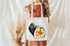 Watercolor Japanese Food Clipart Product Image 5