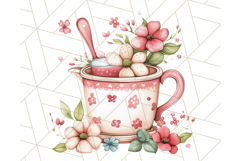 Cottagecore Kitchen Clipart, Vintage Country Floral Kitchen Product Image 5