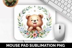 Cute Animals Mouse Pad Bundle, Sublimation Mouse Pad PNG Product Image 7
