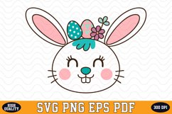 Cute Bunny SVG Sublimation Design | Sublimation Product Image 1