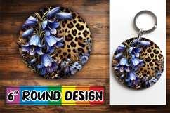 Blissful Keychain Sublimation, Leopard Prints Product Image 1