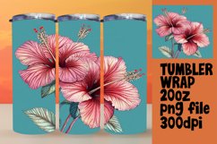 Sublimation Watercolor Flowers Wrap for 20oz Tumblers Product Image 1