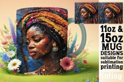 Radiant Splendor: Sublimation Mug Wrap Product Image 1