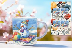 Sunny Snowman Splendor: 11oz/15oz Beachy Sublimation Product Image 1
