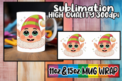 Wonderful morning sublimation 11oz 15oz mug wrap, Cute Chris Product Image 1