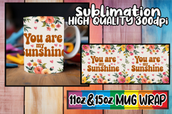 Blissful dreams sublimation print wrap, Flower Quote Product Image 1