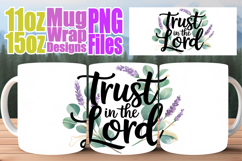 Tranquil vibes 11oz 15oz mug wrap, Christian Product Image 1