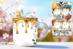 Stylish 11oz Mug Wrap Png Artwork , Christmas Product Image 1