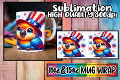 Joyful dreams 11oz 15oz sublimation wrap, USA Animals Product Image 1
