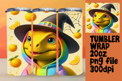 Versatile 20oz Tumbler Template , Halloween Dino Product Image 1