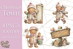 Gingerbread Clipart Christmas Cookie Builders Clip Art PNG Product Image 1