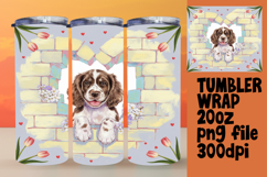CHARMING 20oz Tumbler Template , Cute Dog Product Image 1