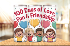 100 Days Of School Tumbler wrap, Teacher Day 20oz Tumbler Product Image 1