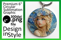 Lovely Round Design Car Coaster , Fairy Product Image 1