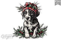Christmas Dog Clipart Design - High Quality 300 Dpi Product Image 1