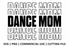 Dance Mom SVG | Stacked SVG Product Image 2