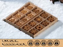 Laser Divided Box With Snowflakes Bundle, Christmas Coasters Product Image 2