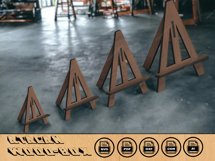 Wood Easel Stands / Frame Display Holders / Wooden Laser Cut Product Image 2