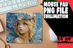 Vibrant mouse pad SUBLIMATION PNG, Fairy Product Image 1