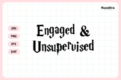 Wizard Bachelorette Party Saying SVG | Engaged Unsupervised Product Image 3