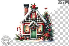 Christmas House Sublimation - Clipart PNG Design Product Image 1