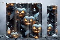 4 Halloween Tumbler Wrap Sublimations, 20 oz Product Image 4