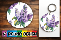 Cozy Circle Designs for Cars, Flower Pattern Product Image 1