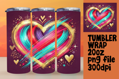 Beautiful Gift: 20oz Tumbler Wrap , Heart Product Image 1
