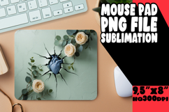 Sweet Desk Mat Sublimation Style, 3D Heart Product Image 1